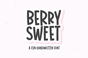 Berry Sweet | Fun Handwritten Font, a Sans Serif Font by KA Designs (Thumbnail 1 of 9)