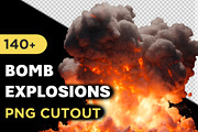 140+ Cutout Bomb Explosions Effects, an Object Graphic by Mikel Blazgad (Thumbnail 1 of 9)