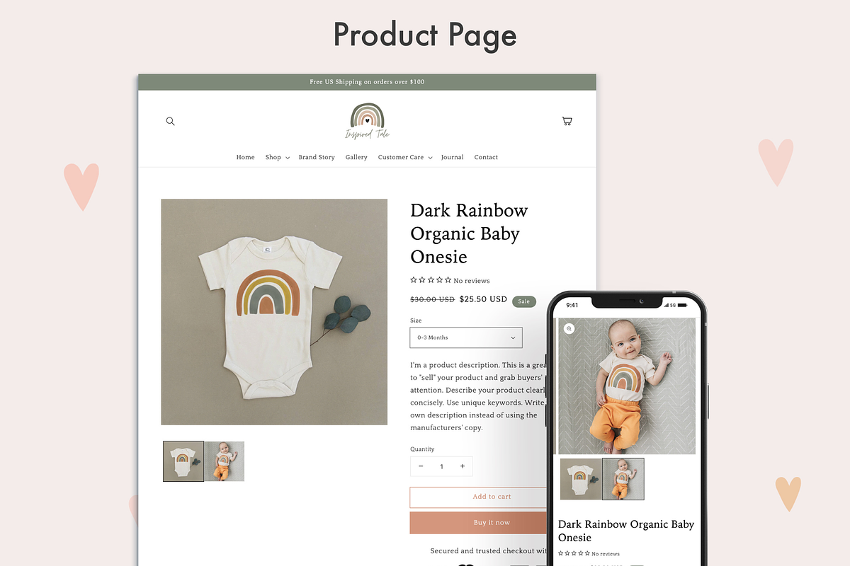 Tale - Baby & Kids Shopify Theme, a Templates & Theme by InspiredTheme (Photo 2 of 8)