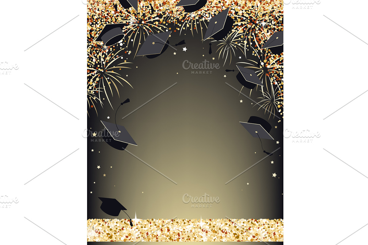 Graduation ceremony banner with, an Object Illustration by Toltemara