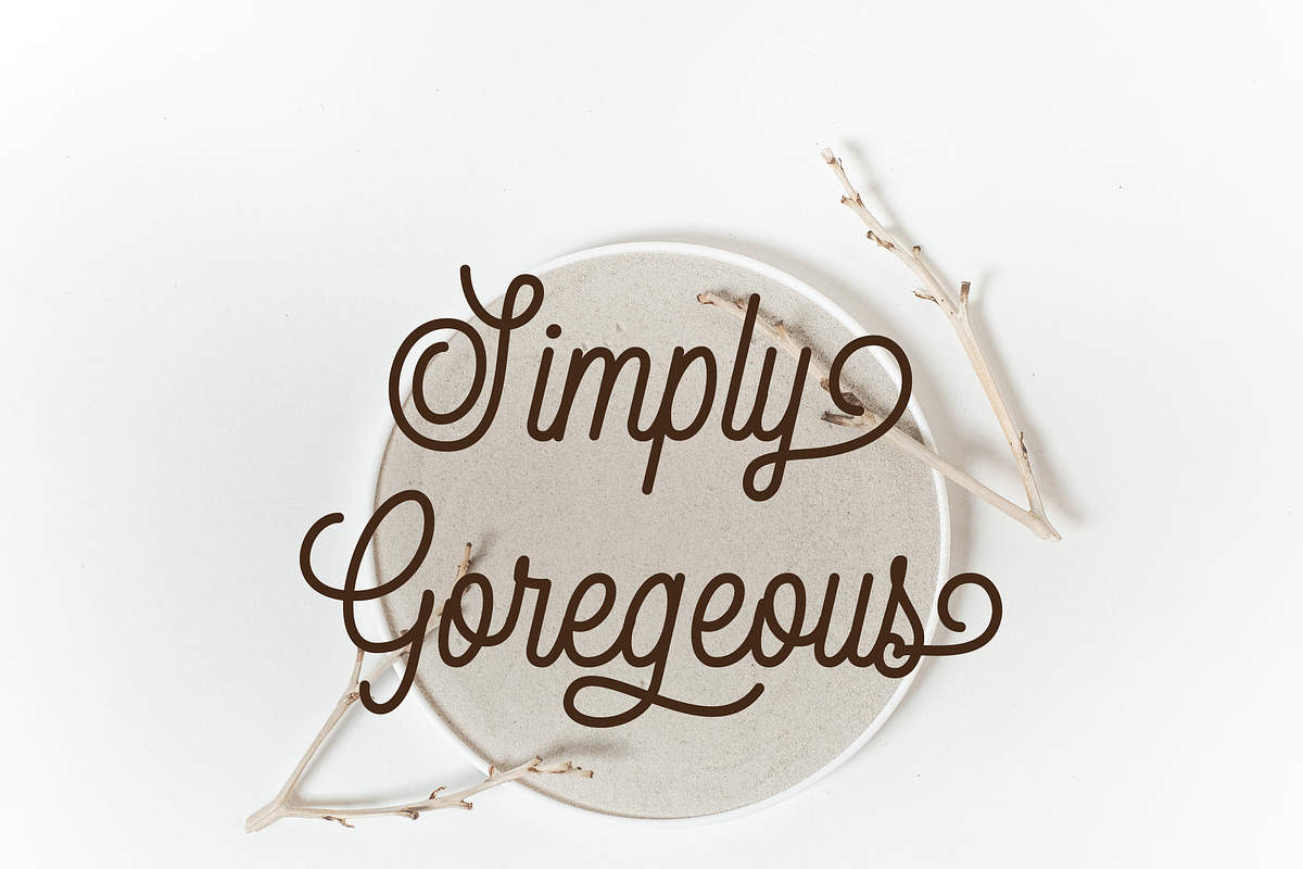 Nancy – Charming Monoline Script Fon, a Handwritten Font by Creative Foundry (Photo 4 of 8)