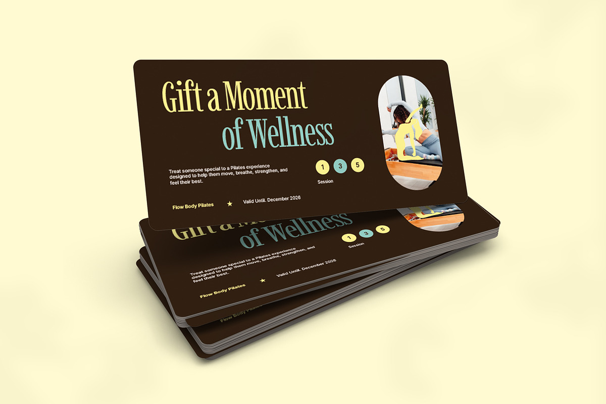 Pilates Studio - Gift Voucher, a Card Template by VUNIRA (Photo 2 of 3)
