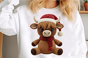 Leopard Print Crochet Christmas PNG, an Illustration by Craft Nest (Thumbnail 3 of 5)