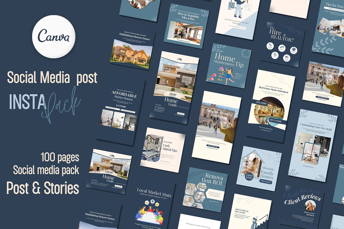 100 Animated Real Estate Canva, a Social Media Template by TheBrightGrap (Photo 6 of 6)