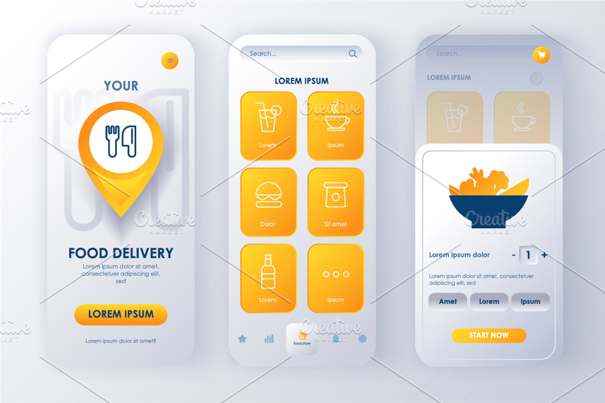 Unique Mobile App UI Kit, an App Template by alexdndz (Photo 31 of 36)