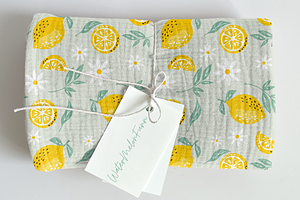 Lemon Floral Seamless Pattern