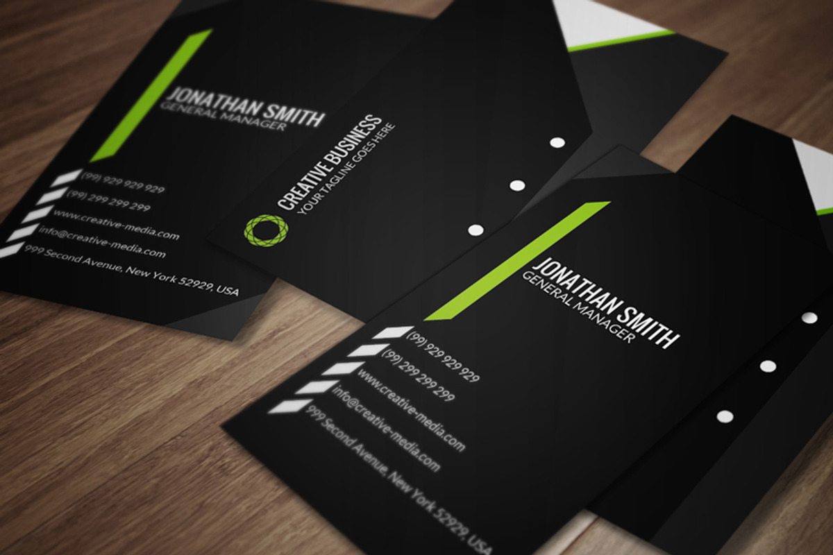 Corporate Business Card CM052, a Business Card Template by annozio (Photo 1 of 4)