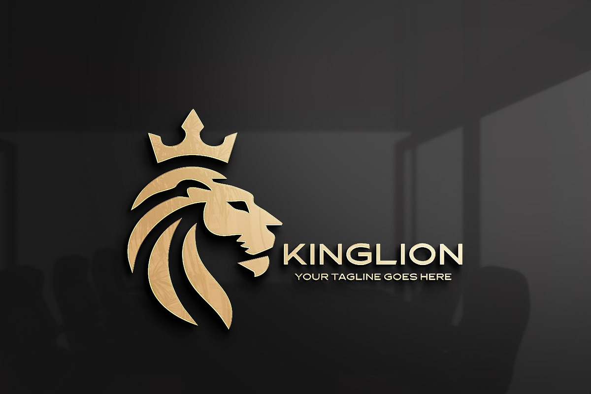 Royal King Lion Logo Design, a Branding & Logo Template by YUDesignStore (Photo 1 of 10)