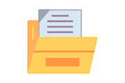 Files And Folders Flat Icon, a Duotone Icon by Pexelpy (Thumbnail 2 of 2)