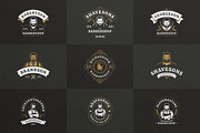 27 Barbershop Logotypes, a Branding & Logo Template by Vasya Kobelev (Thumbnail 3 of 10)