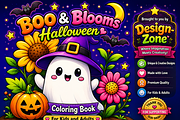 Boo & Blooms Halloween Coloring Book, a Seasonal Illustration by Design Zone (Thumbnail 5 of 5)