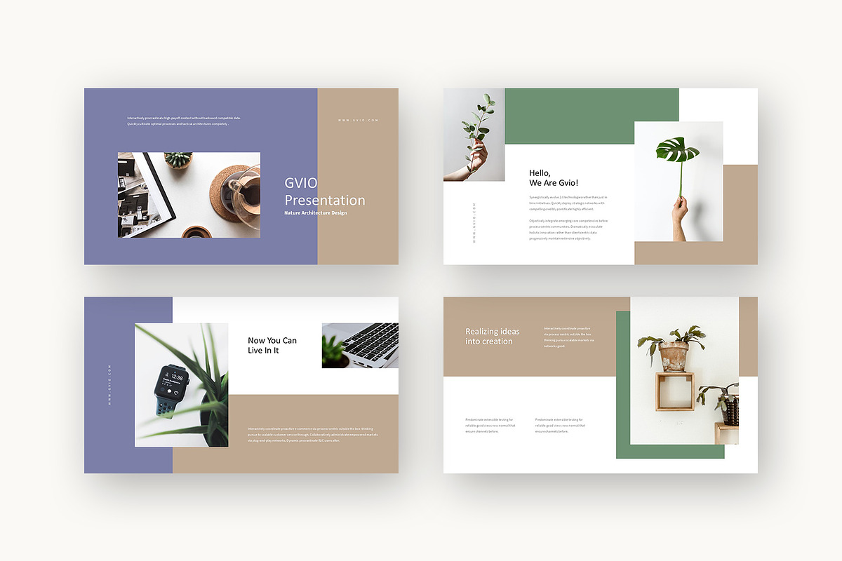 Gvio : Botanical Bliss Google Slides, a Presentation Template by Punkl Camp (Photo 2 of 16)