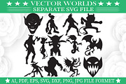Imp Svg, Demon, Hell, Devil Svg, an Object Graphic by VectorWorlds (Thumbnail 1 of 3)