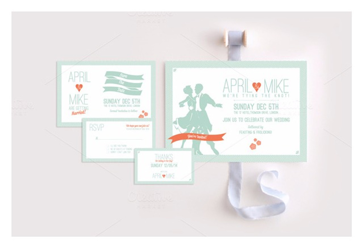 Bliss Wedding Invitation Suite, an Invitation Template by Human-made. Made to feel. (Photo 1 of 5)