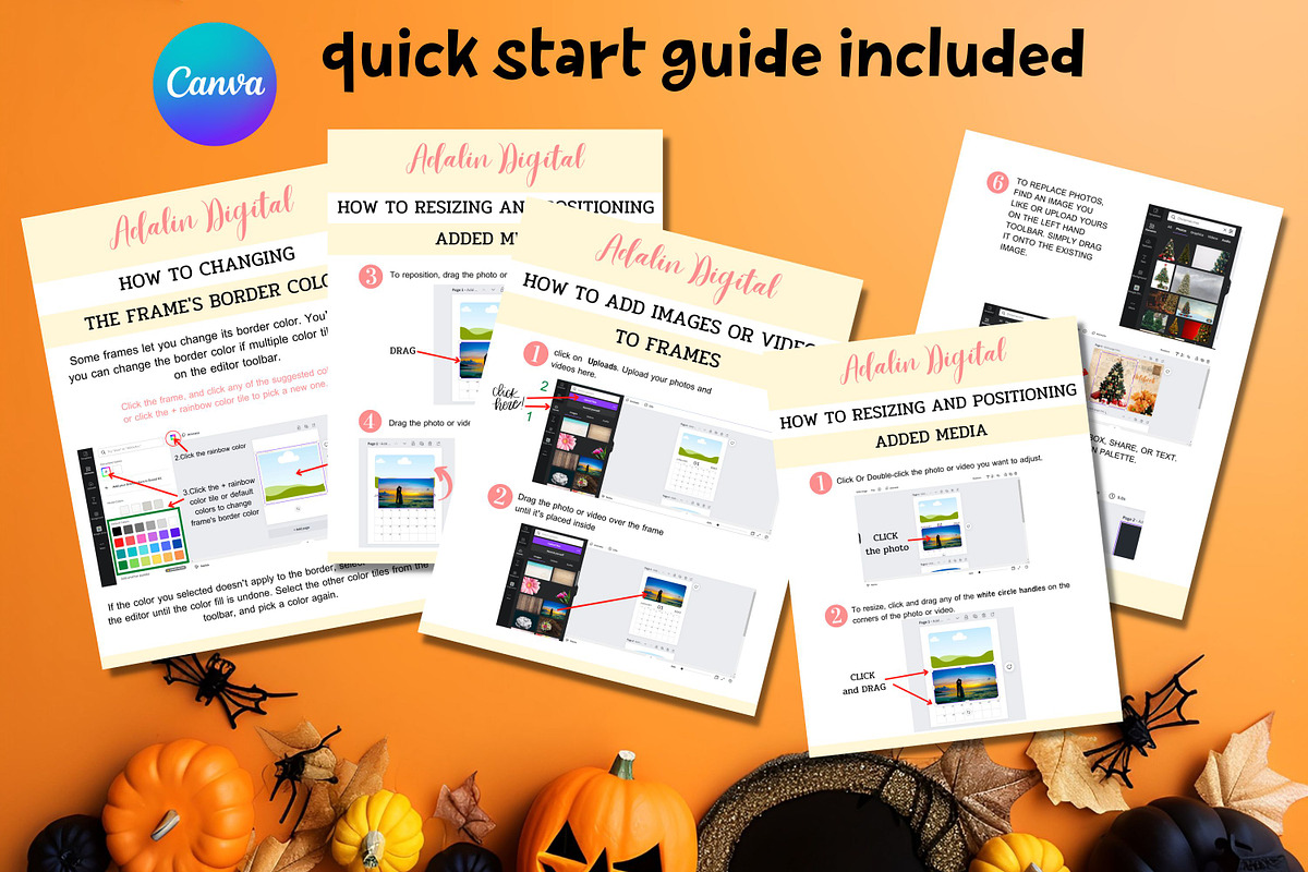 Editable Halloween Card Set, a Card Template by Adalin Shop (Photo 8 of 9)
