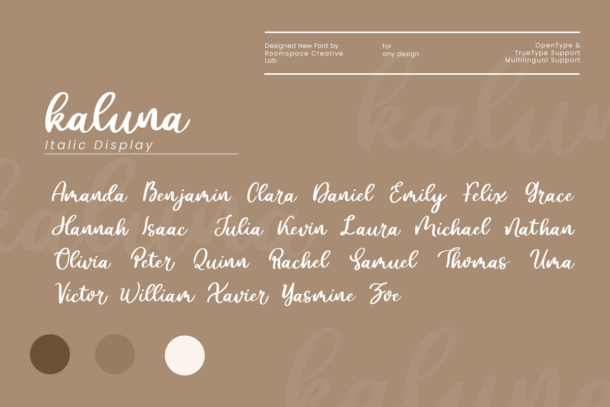 Kaluna – Elegant Handwritten Script, a Handwritten Font by roomspace creative lab (Photo 9 of 10)