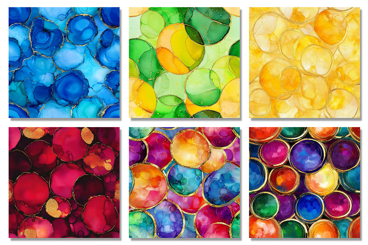 Alcohol Ink Circles Seamless Pattern, a Pattern Graphic by Dream Creation (Photo 4 of 7)