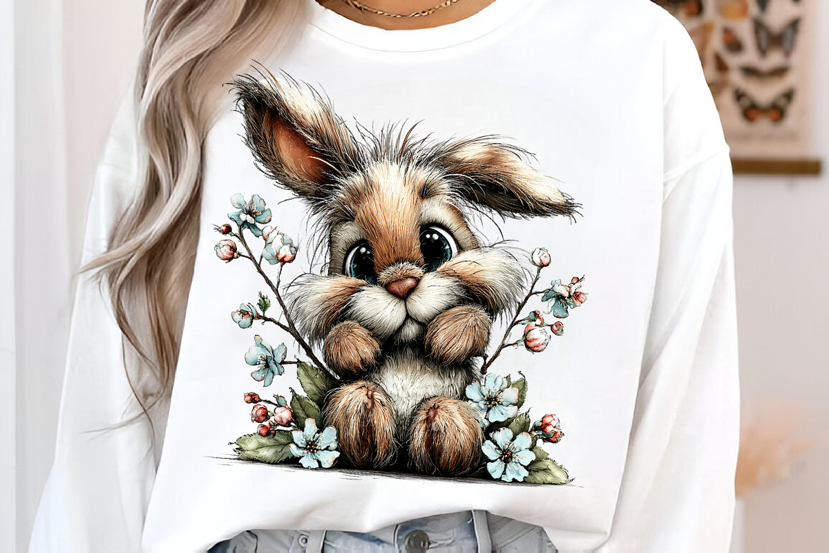 Whimsical Spring bunny clipart, an Illustration by SinaCreation (Photo 7 of 11)