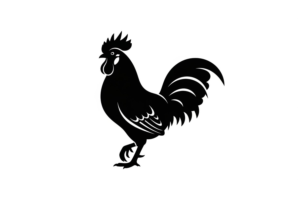 Rooster Chicken Silhouette Vector Bu, an Illustration by Designs_River (Photo 10 of 51)