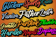 Vriegbe - Bold Script Logotype, a Script Font by tebaltipislab (Thumbnail 4 of 13)