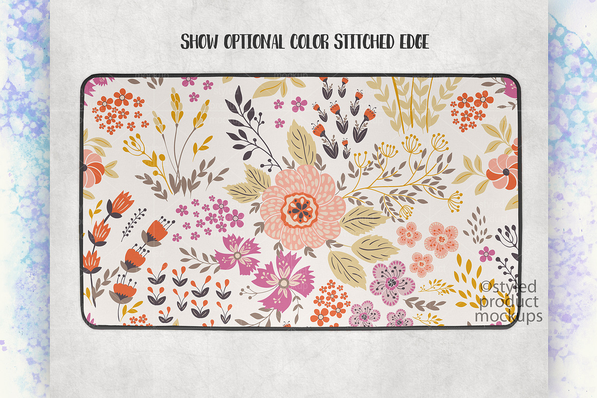 Sublimation 14x24 in desk mat mockup, a Merchandise Mockup by StyledProductMockups (Photo 5 of 6)