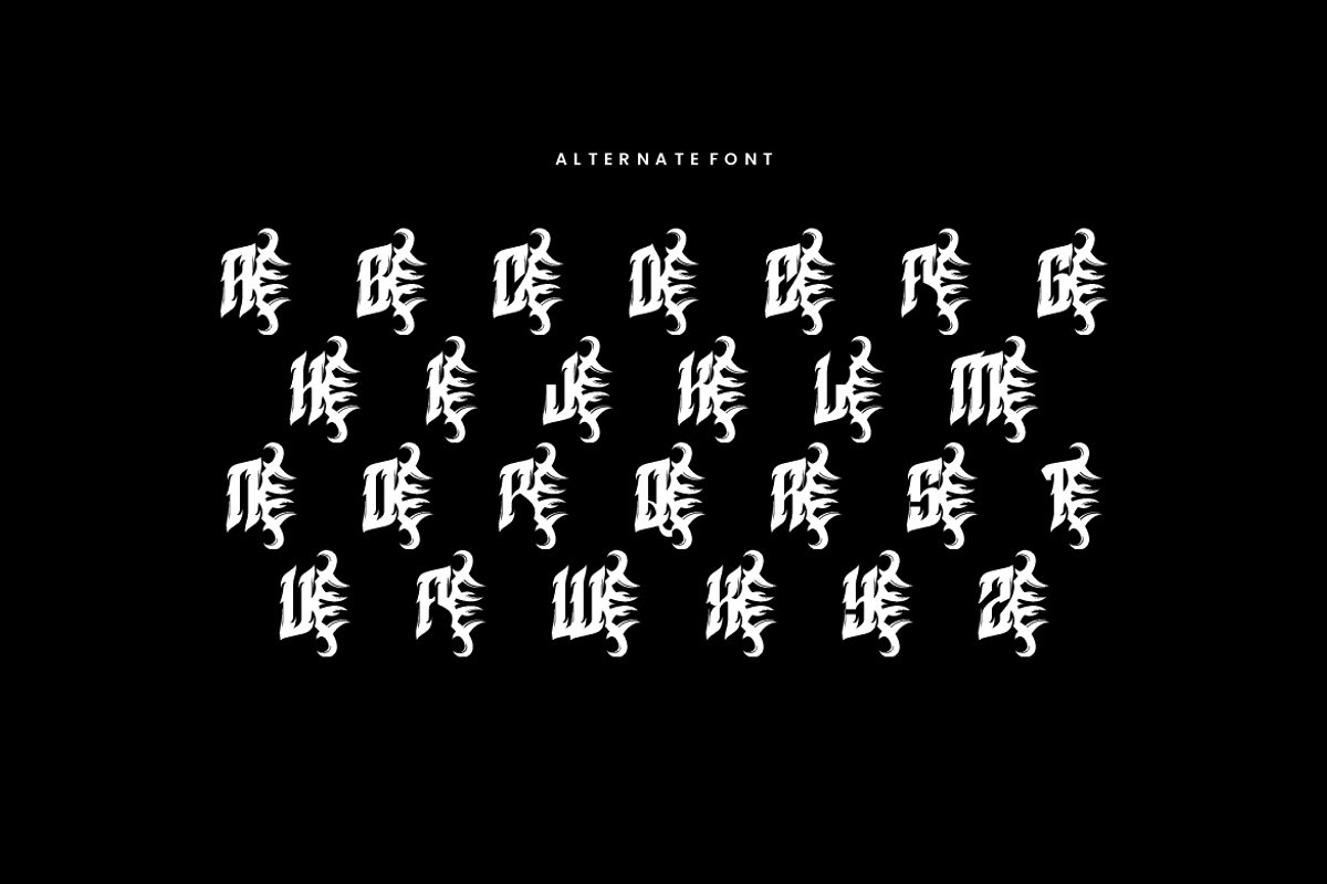Rock Meliga - Music Font, a Blackletter Font by Iqsiart Studio (Photo 7 of 9)