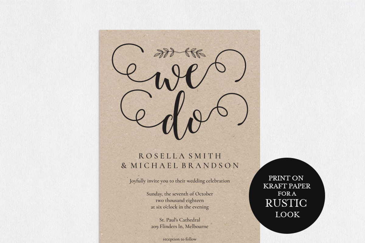 Wedding Invitation Template WPC442, an Invitation Template by Shafura_Wedding (Photo 2 of 5)