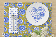 Blue Chinoiserie Patterns & Motifs, a Pattern Graphic by Rose Design (Thumbnail 8 of 12)
