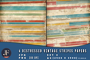 Distressed Vintage Stripes Papers 3, a Background Graphic by Joaquin Fernandez Studio (Thumbnail 3 of 4)
