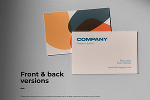 Overhead Business Card Set