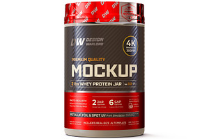 2lb Whey Protein Jar Mockup B3-Pro