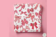 Coquette Valentine Bows Seamless, a Decorative Illustration by TitaLivingArt (Thumbnail 3 of 11)