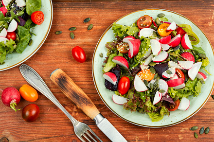 Fresh useful salad with vegetables., a Food & Drink Photo by MLunov MLunov