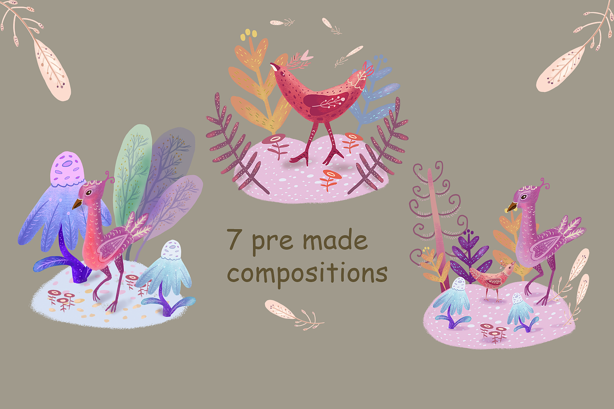 Enchanted Forest Clipart Set, an Illustration by FaliushViktoriaArtist (Photo 7 of 10)