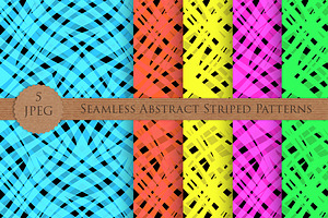 Seamless abstract striped pattern