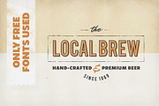 Vintage Logos & Badges: Local Brew, a Branding & Logo Template by eppearance (Thumbnail 3 of 9)