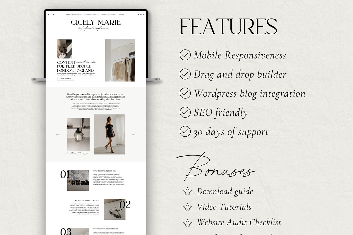 Portfolio Website Template, a Websites & App Template by Field Digital (Photo 6 of 10)