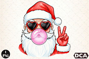 Santa Bubble Gum png, an Illustration by DreamCafeArt (Thumbnail 1 of 7)