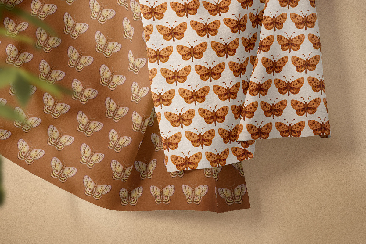 Watercolor Butterflies and Moths, an Object Graphic by Tiger and Flower (Photo 14 of 17)