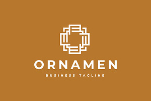 Ornamen - Letter O Logo