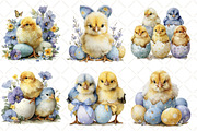 Whimsical Easter Chick Clipart, an Illustration by Black Bird Studio (Thumbnail 3 of 5)