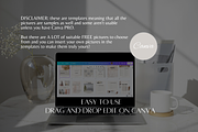 White Christmas Instagram Templates, a Social Media Template by SociallyyCreative (Thumbnail 6 of 10)