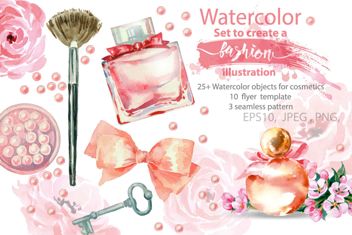 Watercolor Set to create a fashion i, a Decorative Illustration by Gulnara Khadeeva (Photo 1 of 5)