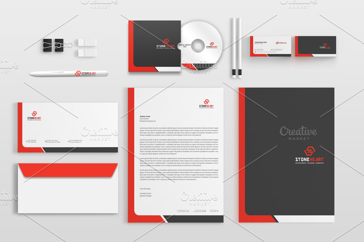 Corporate Stationery Pack, a Stationery Template by BettyDesign (Photo 2 of 10)