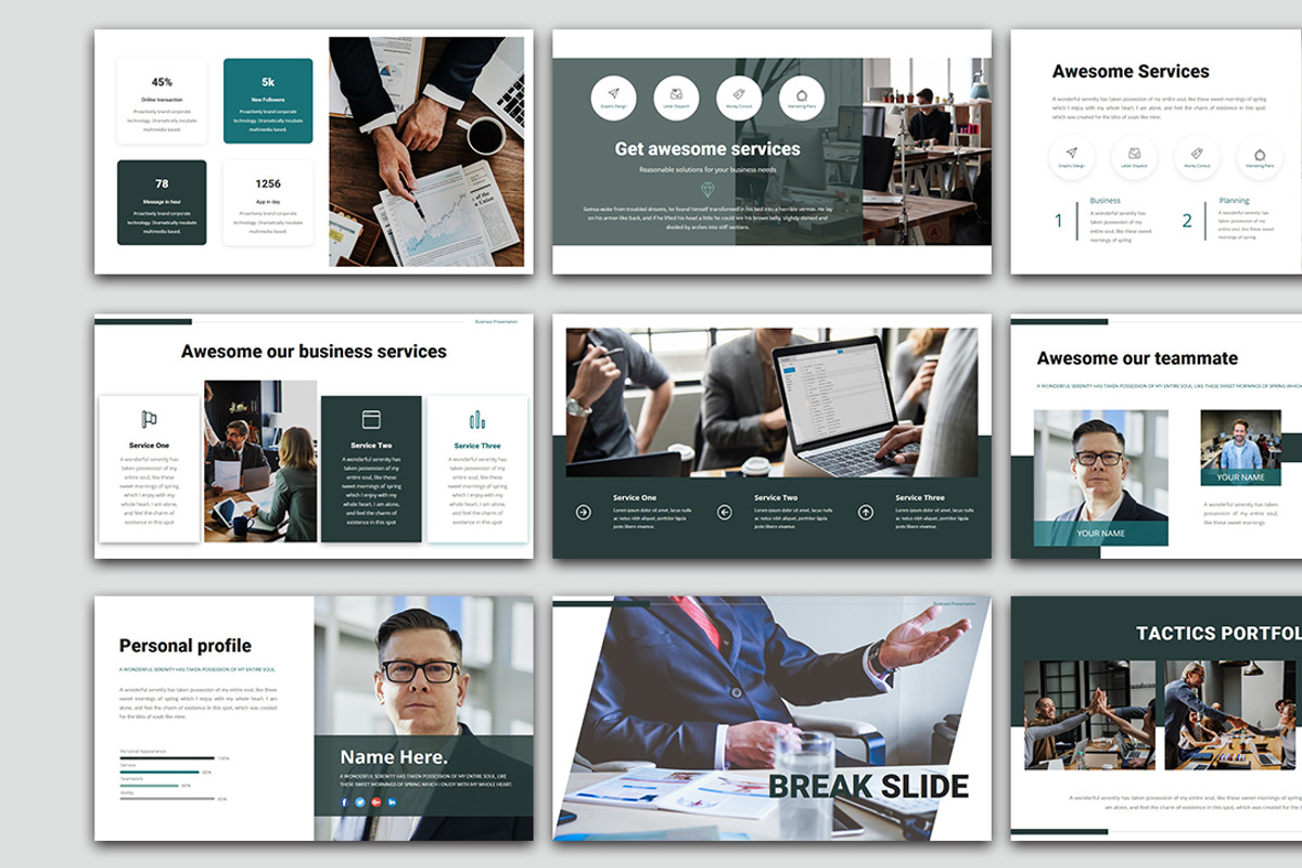 Tactics Presentation Template, a Presentation Template by Analogous Temp (Photo 4 of 6)