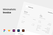 Minimalistic Invoice - Template, a Print Template by Petr Bilek (Thumbnail 1 of 2)