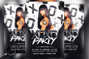 XOXO Party | Black & White Flyer, a Flyer Template by GIGA-TEMPLATE (Thumbnail 1 of 6)
