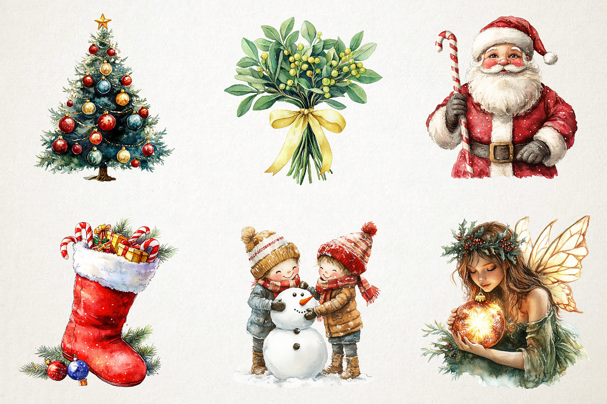 Merry Magic Whimsical Christmas PNG, an Illustration by RobertsArt (Photo 2 of 7)