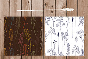 Wildflowers Digital Papers, a Pattern Graphic by Hand drawn Boutique (Thumbnail 2 of 8)