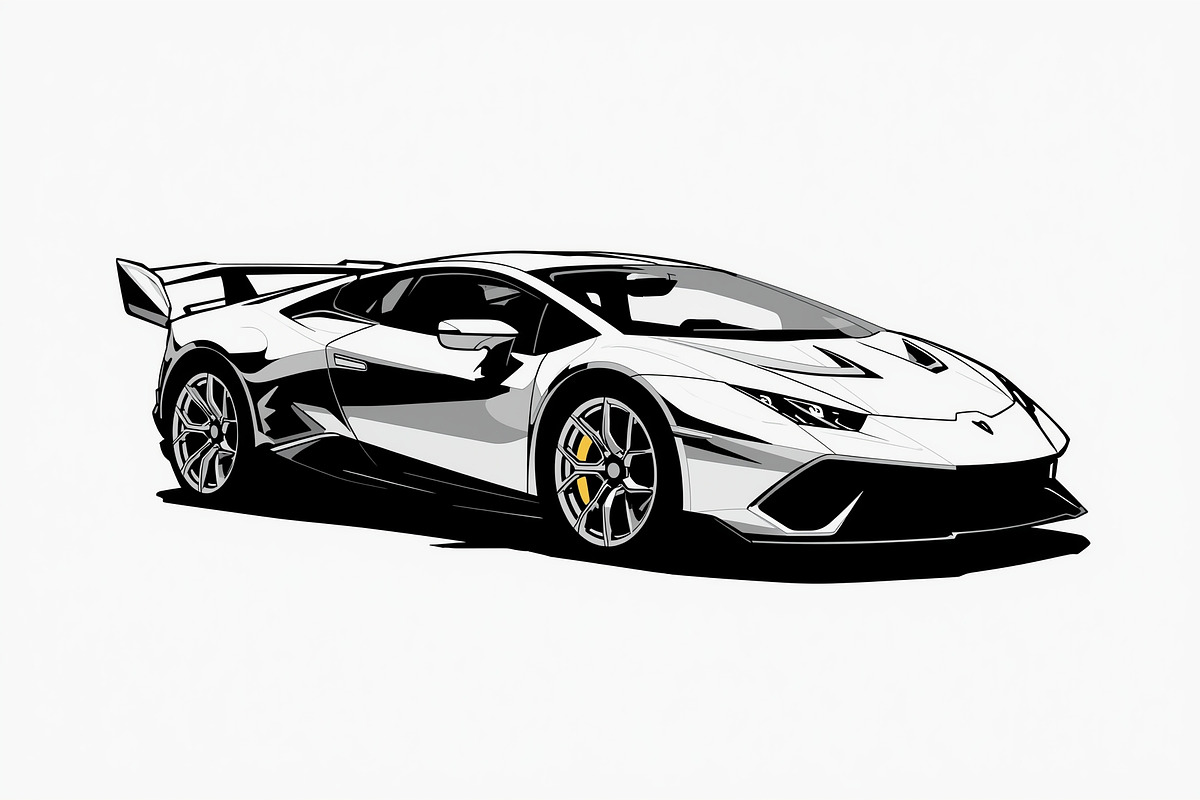 Supercar Vector Collection, an Illustration by Amazin_art (Photo 3 of 9)